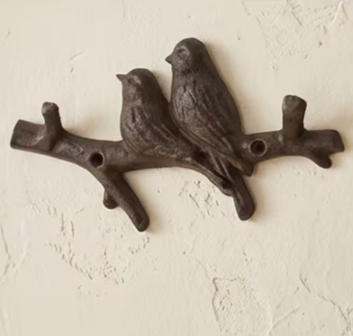 Hook black cast iron - cast,