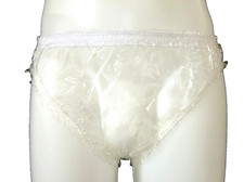 PVC Sissy Panties Briefs Clear Plastic Panties Knickers Underwear Vinyl ABDL