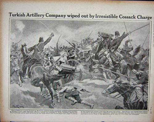 Original old antique print - old,