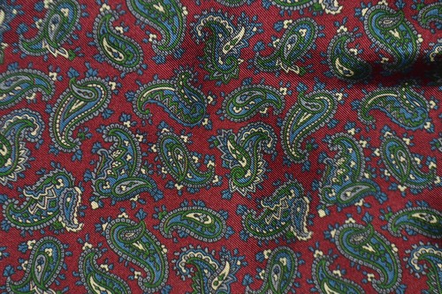 James meade red silk ascot - red,