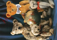 Picture Postcard- The Wonderful World of Teddy Bears, Globe
