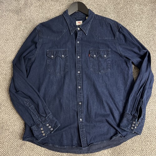 Levis western denim - shirt, mens