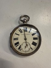 ANTIQUE SILVER CASED FUSEE POCKET WATCH - E FRYDE SUNDERLAND