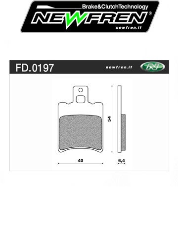 Fd0195bks brake pads newfren - brake,