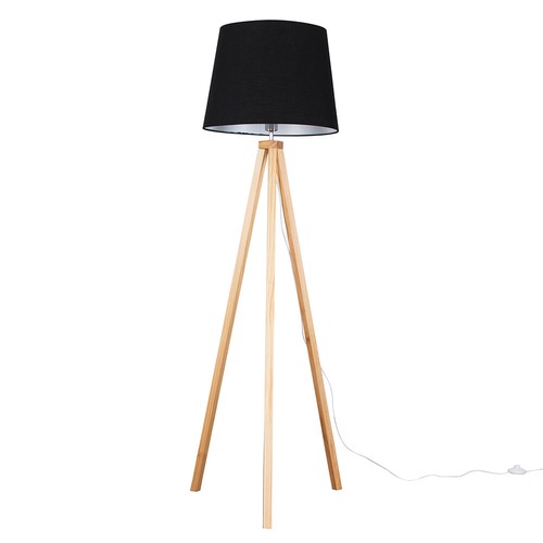 Tripod floor lamp - light, wood