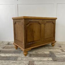 Large Antique Oak & Pine Chest, Blanket Box, Log Box