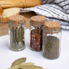 Set Of 12 Glass Spice Jars