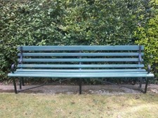 Antique victorian railway bench 9ft