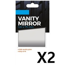 Small Stick On Self Adhesive Car Sun Visor Glass Mirror Cosmetic Make Up  Mirror