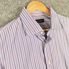 Canali Shirt Mens 17" Collar