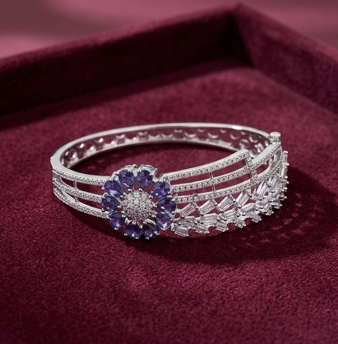 Elegant silver tone - silver-tone, floral