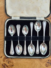 Antique Harlequin Spoon Set -