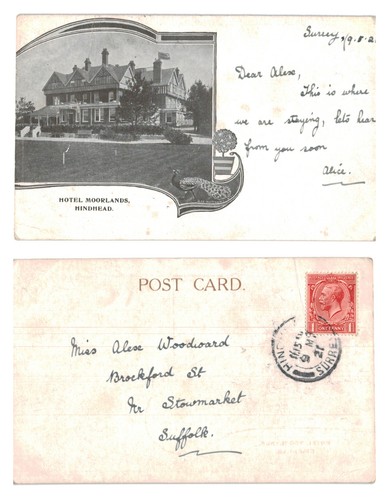 Vintage postcard hotel - vintage,