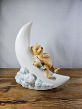 BORDER FINE ARTS WINNIE THE POOH MONEY BANK A7692 CLASSIC POOH ON MOON 23CM