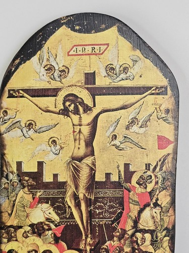 Antique religious plaque - religious,