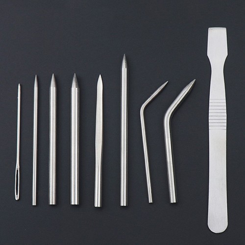 9pcs set stainless steel - 9pcs/set,