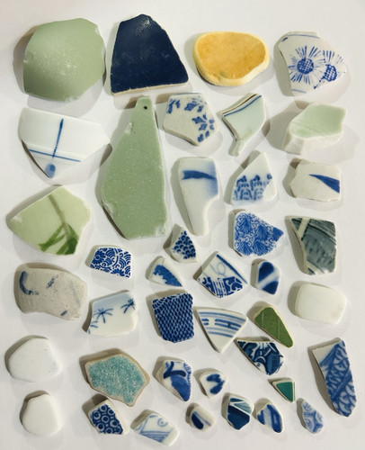 Sea glass pottery from - sea, japan