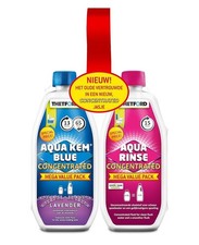 THETFORD AQUA KEM PINK & BLUE CONCENTRATE DUO PORTABLE CAMPING TOILET CHEMICALS