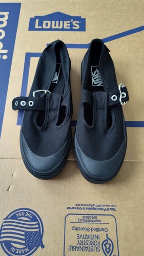 Vans black canvas - vans, jane