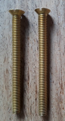 Pair brass screws fit - to,