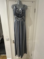 Derek Heart Maxi Dress L Blue