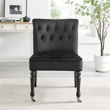 Button Back Chair Velvet