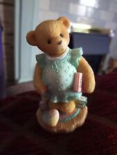 Cherished Teddies Figurine Anxiously Awaiting the Arrival 1998 