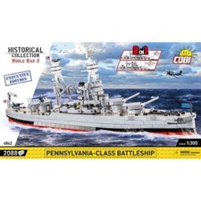 COBI-4842 WWII Battleship Arizona USS Pennsylvania Executive Edition 2088Pcs
