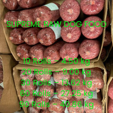 Mix Box Frozen Dog Food 454g chubs 4.5kg to 40kg box. BARF RAW DIET delivered