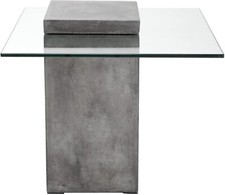 Square Grange Coffee Table End without Base Grange Only, Anthracite Grey