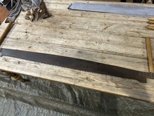 Large Vintage Two Man Crosscut Timber/Logging Saw 4 1/ft