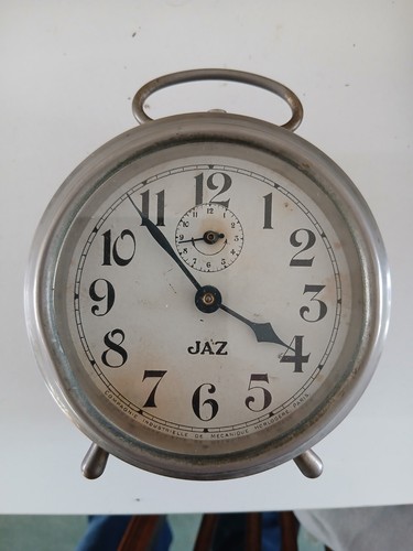Vintage french jaz alarm clock - vintage,
