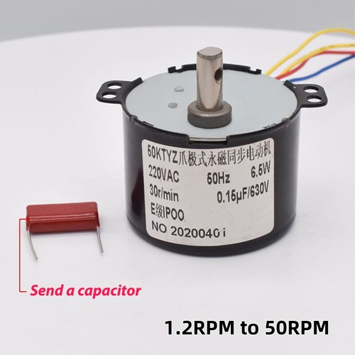 Synchronous geared motor - motor, ac