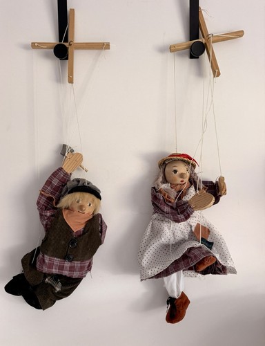 Vintage wooden marionette - vintage,