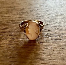Vintage Gold Cameo Ring 9ct