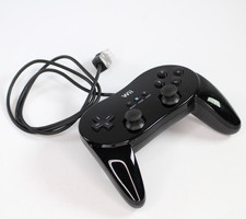 Official Nintendo Wii Controller / Pad - Black RVL-005(-02) Classic Pro Remote