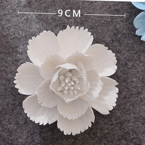 Ceramic flower wall decor - wall,