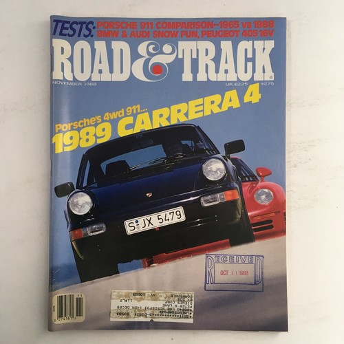Road track magazine november - &,