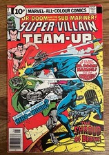 Super-Villain Team-Up 7. Dr. Doom vs the Shroud! Marvel 1976.