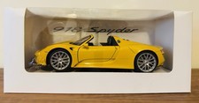 Porsche Museum 918 Spyder Yellow Die Cast Model Car 1:24