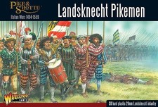 Landsknecht Pikemen - Brand New - Warlord Games Pike & Shotte Miniatures