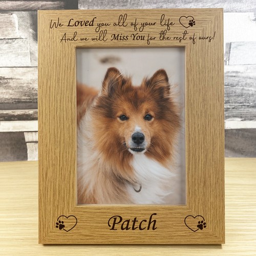 Personalised pet photo frame - personalised,