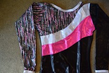 Black and Pink cascade Long