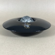 Bagley Black Glass Posy Bowl