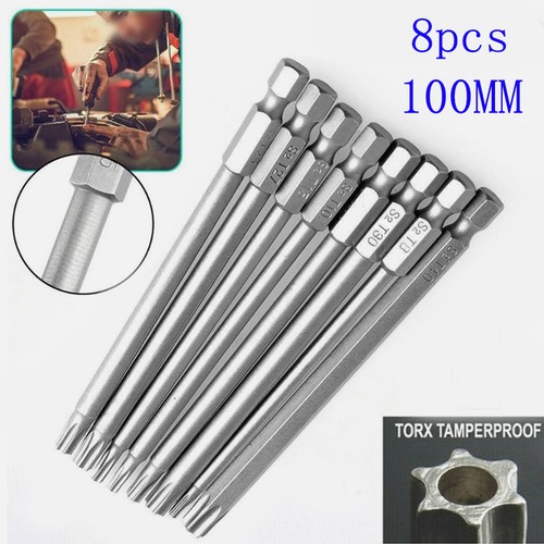 100mm torx bit set - set, t8-t40