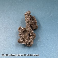 Crystal fulgurite petrified - fulgurite, (petrified