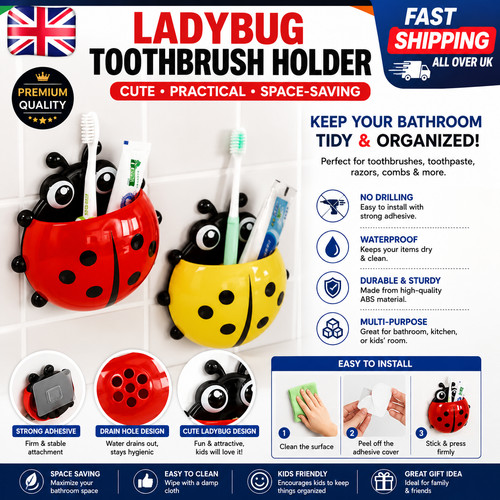 Cute ladybug toothbrush - 1,