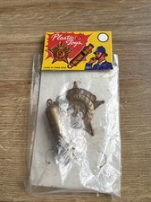 1950s Police Badge & Whistle toy, Hong Kong New Old Stock Plastic Toys Co.