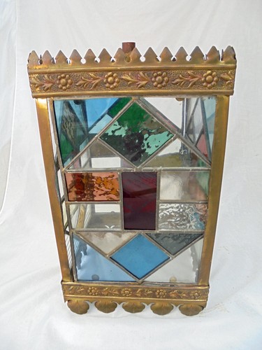 Victorian stained glass hall - glass,