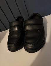 Clarks Kids Boys Black Leather